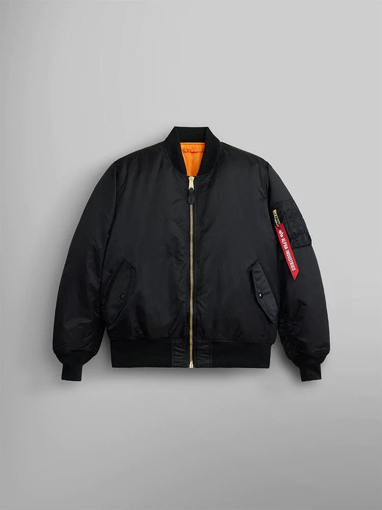 alpha industries MA1 ブラック OFFICE MAGAZINE x ALPHA INDUSTRIES Bomber Jacket 
